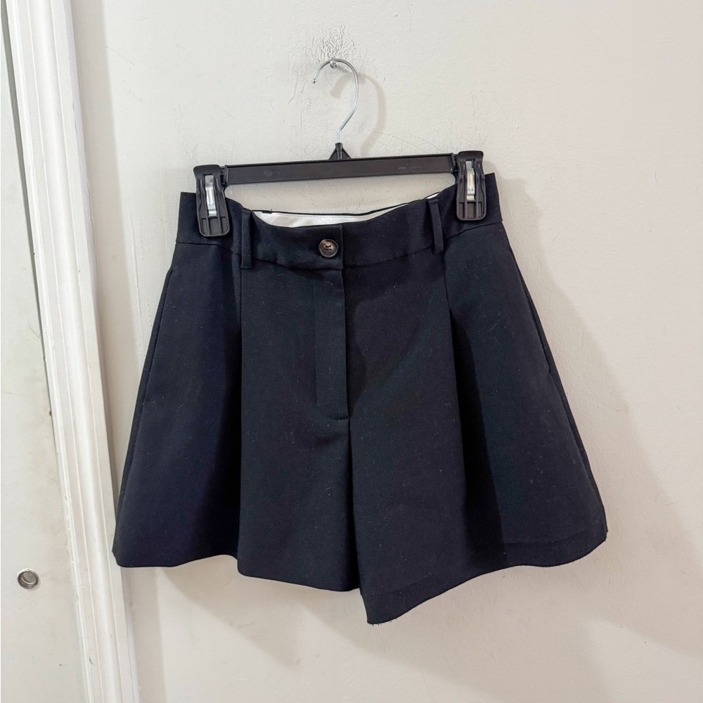 Zara Tailored Women's Shorts, High Rise, Black, size XS